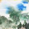 S012 林谋秀---山水-12 彩墨 41x32cm